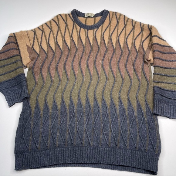 Paihamu Sweater Vintage Merino Lambswool Possum Fur Cashmere Crew New Zealand 3D - Picture 1 of 13